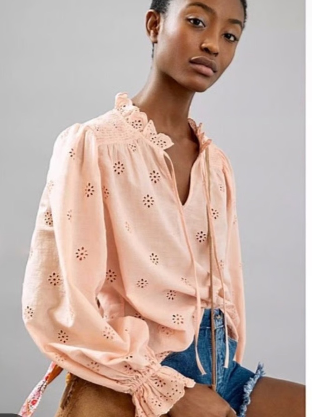 Anthropologie Othlia Melody Eyelet Blouse